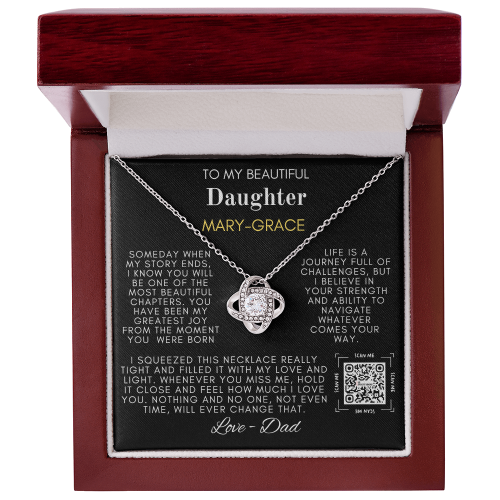 My Beautiful Daughter Love Knot Necklace - TMD-SDD1.2 🚚FREE SHIPPING🚚