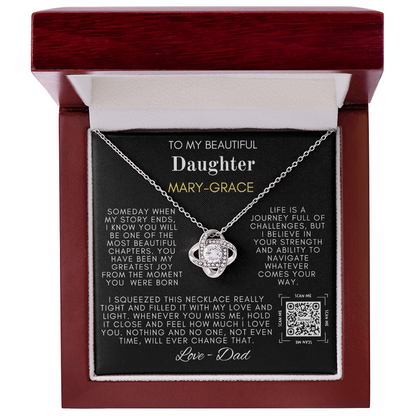 My Beautiful Daughter Love Knot Necklace - TMD-SDD1.2 🚚FREE SHIPPING🚚