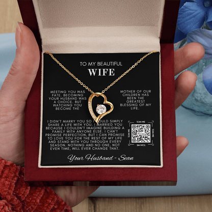 My Beautiful Wife  Forever Love Necklace - TMW-NF2 🚚FREE SHIPPING🚚